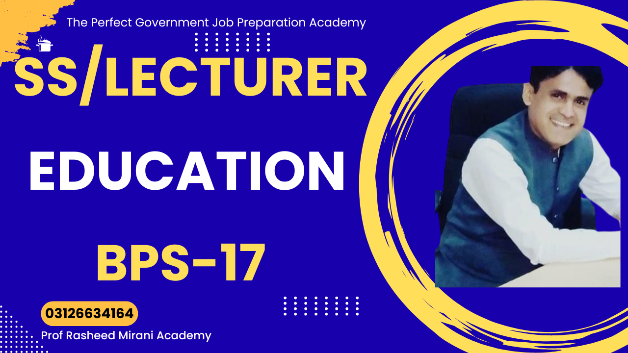 Subject Specialist / Lecturer BPS-17 — Education